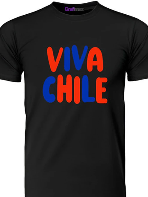 Polera Chile Fiestas Patrias Viva Chile 18 - Grafimax 1
