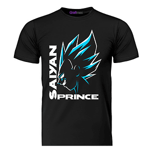 Polera Vegeta Saiyan Prince Dragon Ball Anime Grafimax