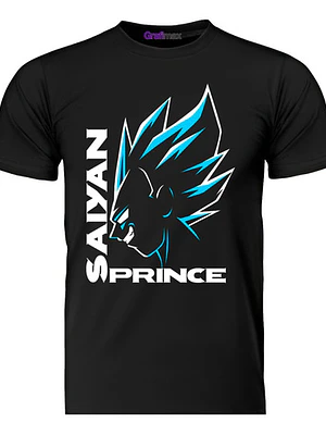 Polera Vegeta Saiyan Prince Dragon Ball Anime Grafimax