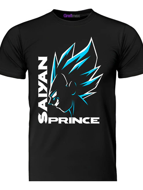 Polera Vegeta Saiyan Prince Dragon Ball Anime Grafimax 1