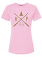 Polera Mujer Harry Potter Rosada Detalles Dorados Grafimax - Miniatura 5