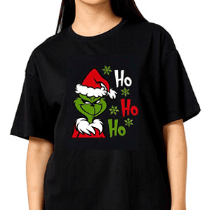 Polera Navidad El Grinch Merry Christmas Gfmx