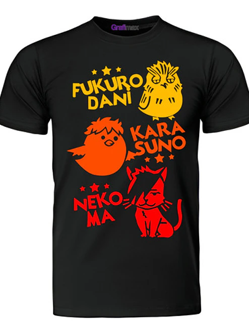 Polera Haikyuu! Fukuro Kara Neko Anime - Grafimax 1