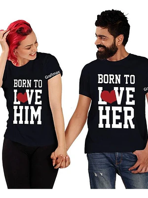 Polera Parejas Amor Duos Novios Born To Love Grafimax