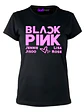 Polera Black Pink Names Black Música K-Pop - Grafimax - Miniatura 1
