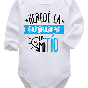 Body Bebé Pilucho Heredé La Genialidad De Mi Tí­O Grafimax