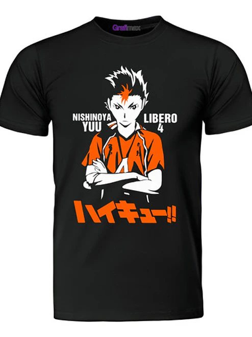 Polera Hombre Haikyuu Nishinoya Libero 4 Anime Grafimax 1