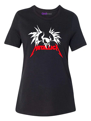 Polera Mujer Metallica Wing Skull Metal Grafimax