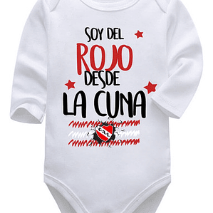Body Bebé Pilucho Soy Del Rojo Desde La Cuna Grafimax