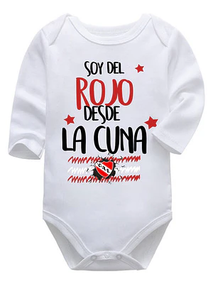 Body Bebé Pilucho Soy Del Rojo Desde La Cuna Grafimax