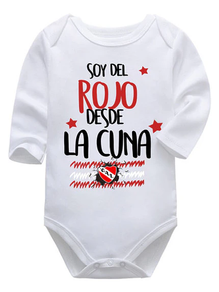 Body Bebé Pilucho Soy Del Rojo Desde La Cuna Grafimax 1