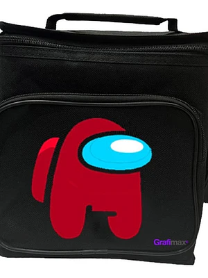 Lonchera Among Us Rojo Escolar Bolsa Térmica Grafimax