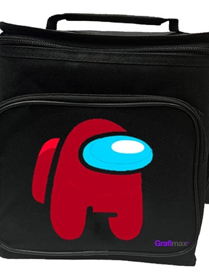 Lonchera Among Us Rojo Escolar Bolsa Térmica Grafimax 1