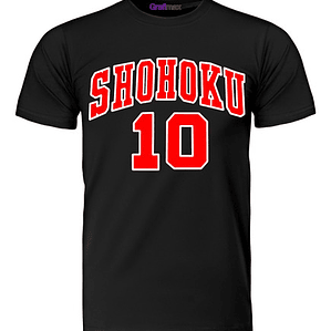 Polera Shohoku 10 Slam Dunk Hanamichi Sakuragui Grafimax