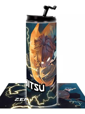 Botella Térmica Zenitsu Demon Slayer Kimetsu Anime Grafimax