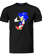 Polera Sonic Thumb Up Video Juego Negra Grafimax Calidad - Miniatura 1