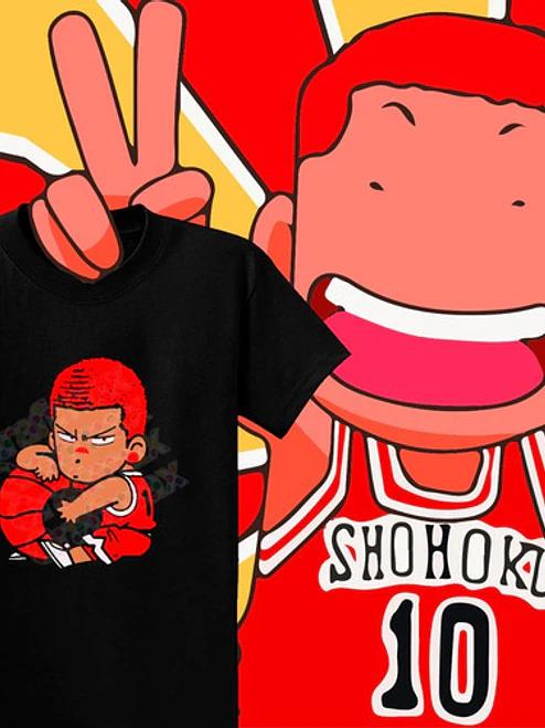 Polera Hanamichi Sakuragui Chibi Slam Dunk Anime Grafimax 2