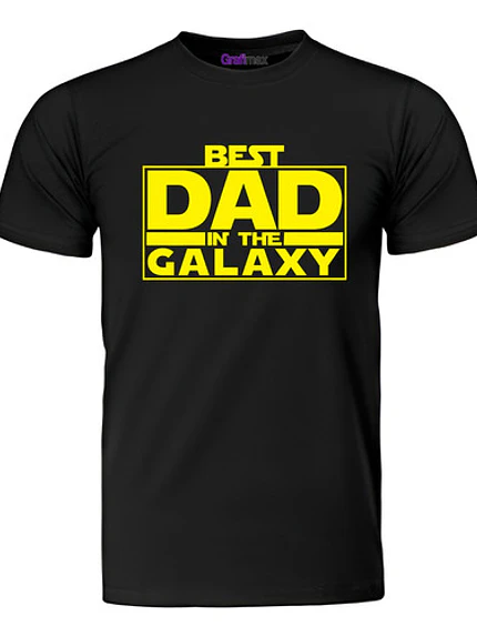 Polera Best Dad Galaxy Starwars Hombre Papá Padre -Grafimax 1