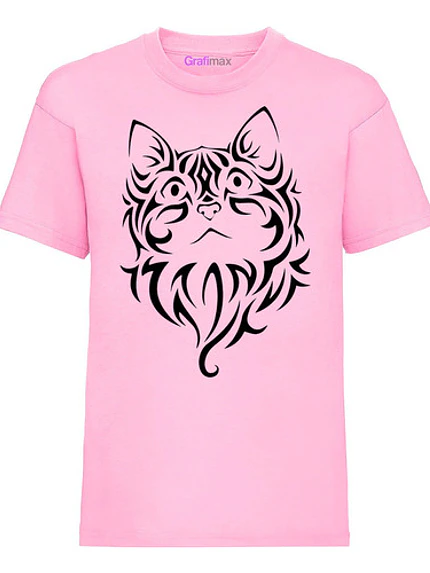 Polera Gato Tribal Algodón Grafimax 1