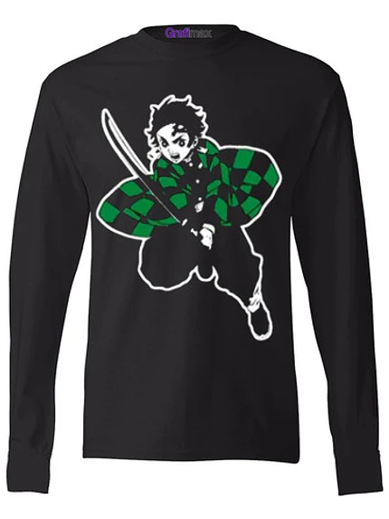 Polera Manga Larga Tanjiro Jump Demon Slayer Anime Grafimax 1