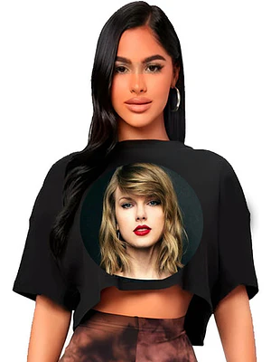 Polera Crop Top Taylor Swift Míºsica Grafimax