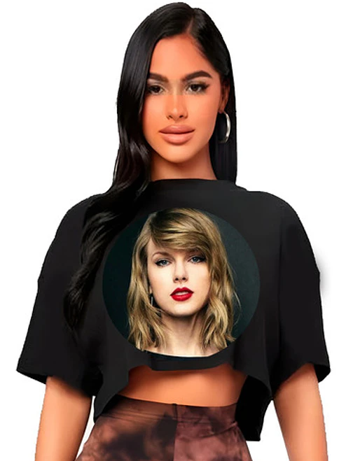 Polera Crop Top Taylor Swift Míºsica Grafimax 1