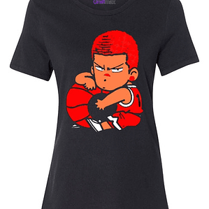 Polera Mujer Hanamichi Sakuragui Chibi Slam Dunk Anime