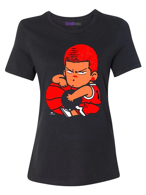 Polera Mujer Hanamichi Sakuragui Chibi Slam Dunk Anime 1