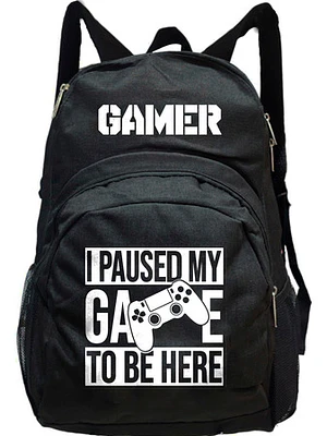 Mochila Gamer Paused My Game To Be Here Videojuegos Gfmx