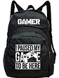 Mochila Gamer Paused My Game To Be Here Videojuegos Gfmx - Miniatura 1