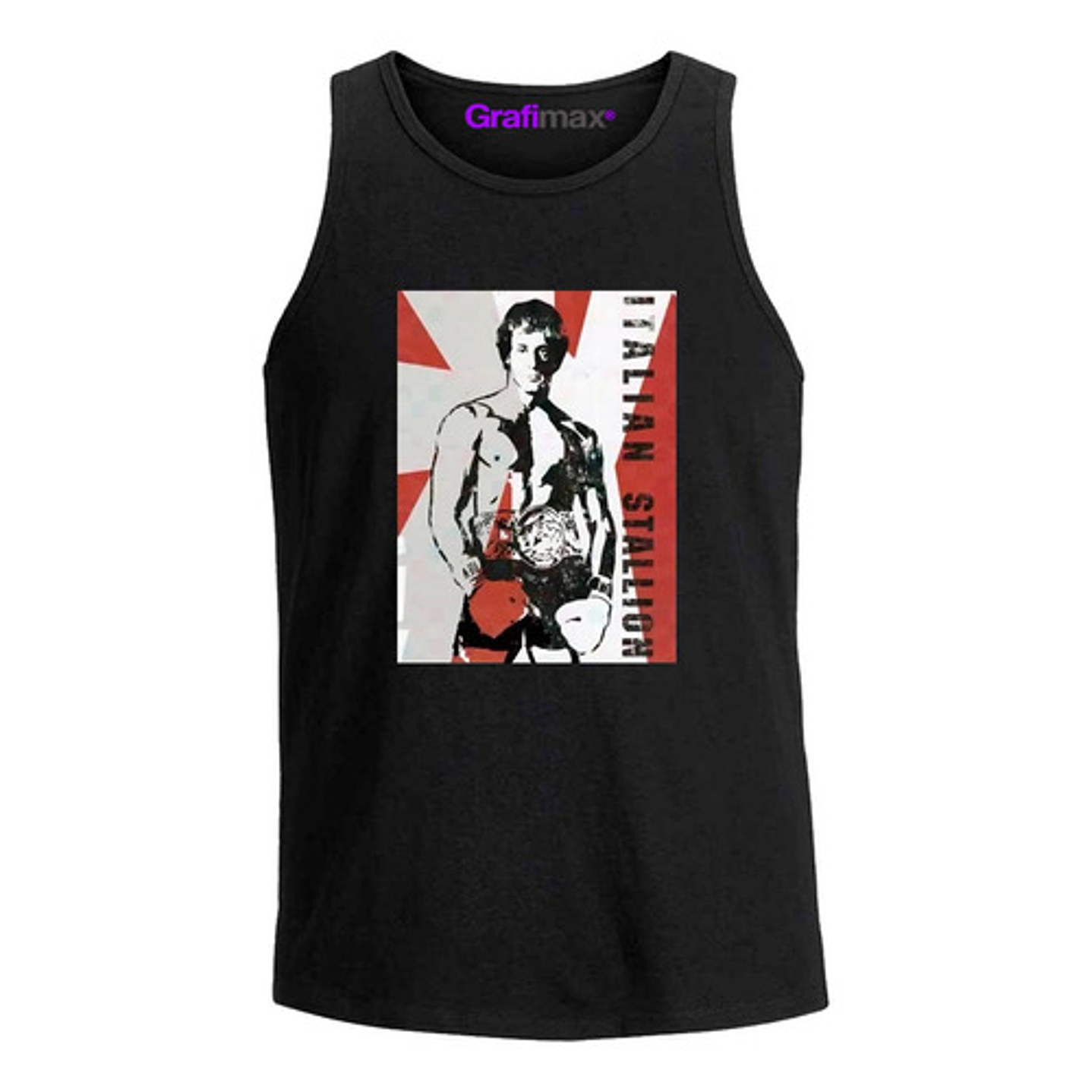 Polera Musculosa Sudadera Sin Mangas Rocky Balboa Poster 1