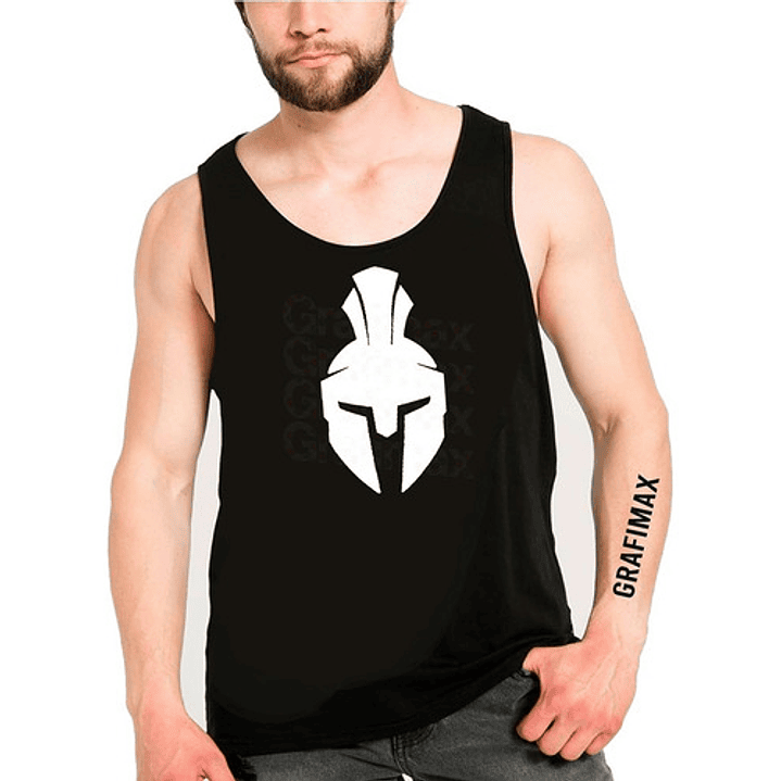 Polera Gym Gladiador Spartan Musculosa Sin Mangas  Grafimax 1