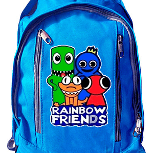 Mochila Rainbow Friends Villains Niños Azul Grafimax