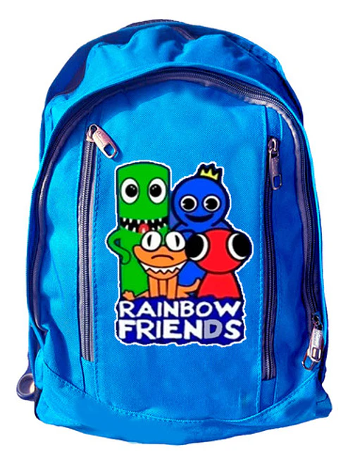 Mochila Rainbow Friends Villains Niños Azul Grafimax 1