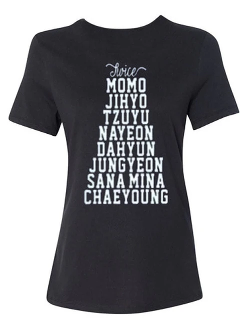 Polera Twice Banda K-Pop Nombres Coreano Mujer - Grafimax 2
