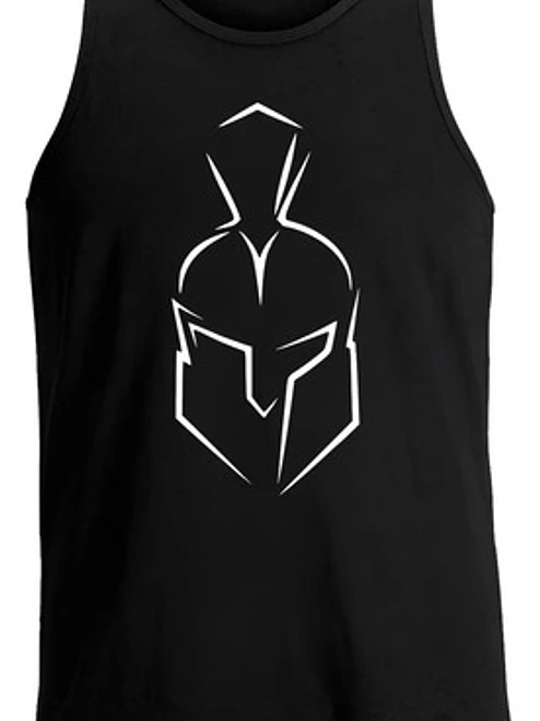 Polera Musculosa Sin Mangas Gym Casco Esparta Grafimax 2