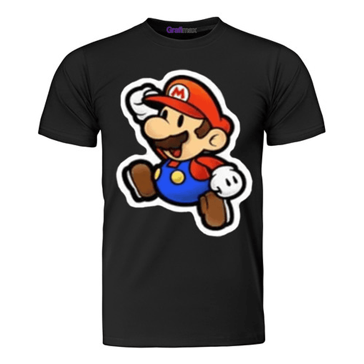 Polera Niño Mario Bros Retro Videojuegos Grafimax 1