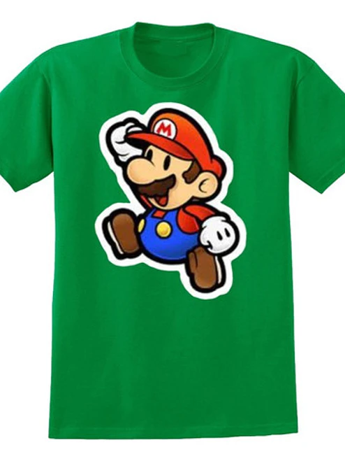 Polera Niño Mario Bros Retro Videojuegos Grafimax 2