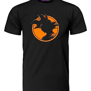 Polera Dragon Ball Goku Silueta Hombre Anime Grafimax