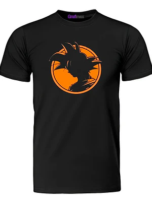 Polera Dragon Ball Goku Silueta Hombre Anime Grafimax
