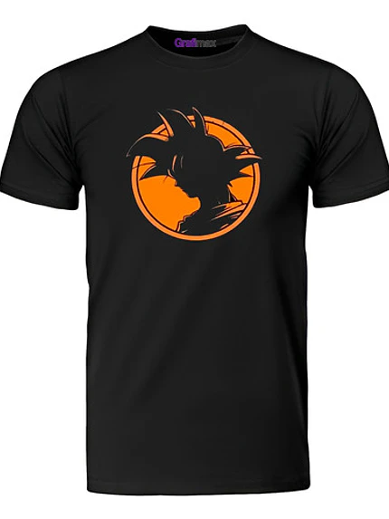 Polera Dragon Ball Goku Silueta Hombre Anime Grafimax 1