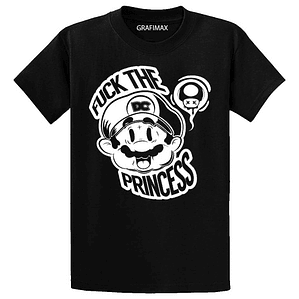 Polera Mario Bros Fck The Princess Oversize Grafimax