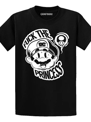 Polera Mario Bros Fck The Princess Oversize Grafimax