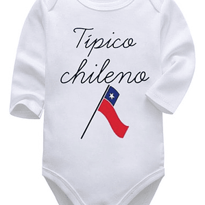 Body Bebé Pilucho Tí­pico Chileno Chile Fiestas 18 - Grafimax