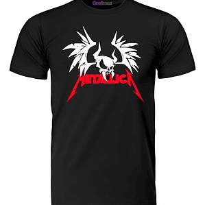 Polera Metallica Wing Skull Metal Grafimax