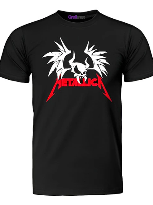 Polera Metallica Wing Skull Metal Grafimax 1