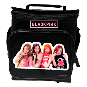 Lonchera Bolsa Almuerzo Térmica Black Pink Grafimax