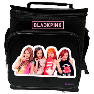 Lonchera Bolsa Almuerzo Térmica Black Pink Grafimax