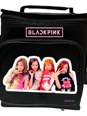Lonchera Bolsa Almuerzo Térmica Black Pink Grafimax