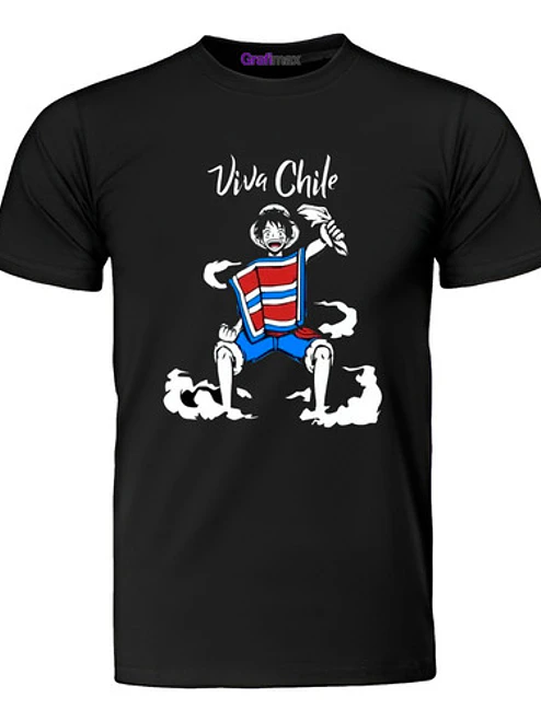 Polera Luffy Chile Fiestas Patrias Anime 18 Grafimax 1